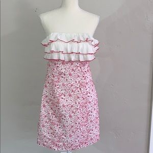 EUC LILY PULITZER strapless SIZE 8